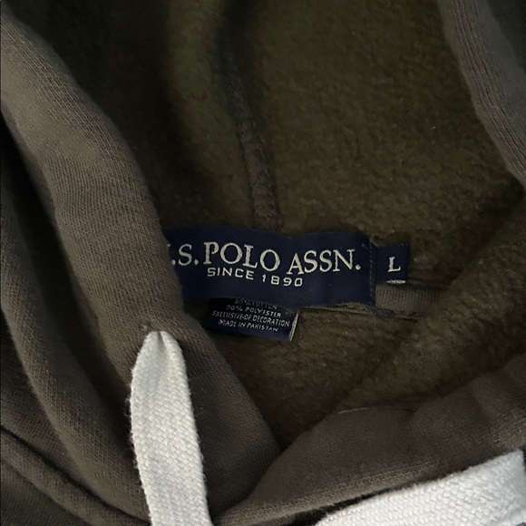 U.S. Polo Assn. Olive Hoodie with Logo - Picture 4 of 4
